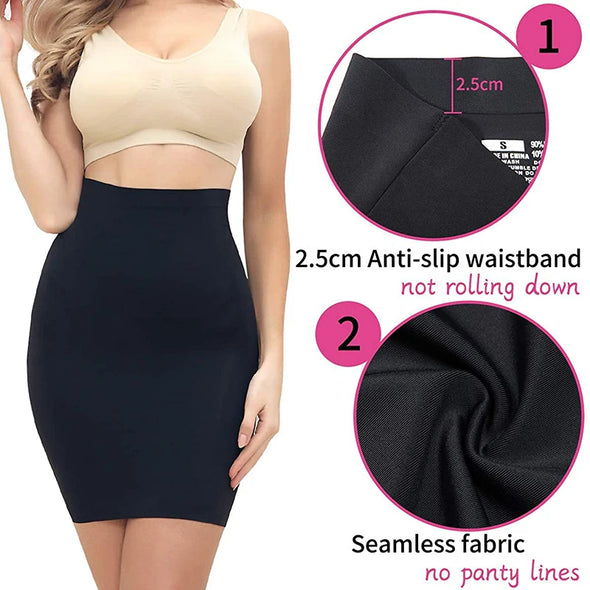 Casual Pure Silk Mini Skirts Slips